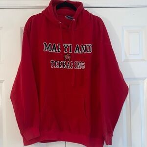 Maryland Terrapins Red Hoodie size XL